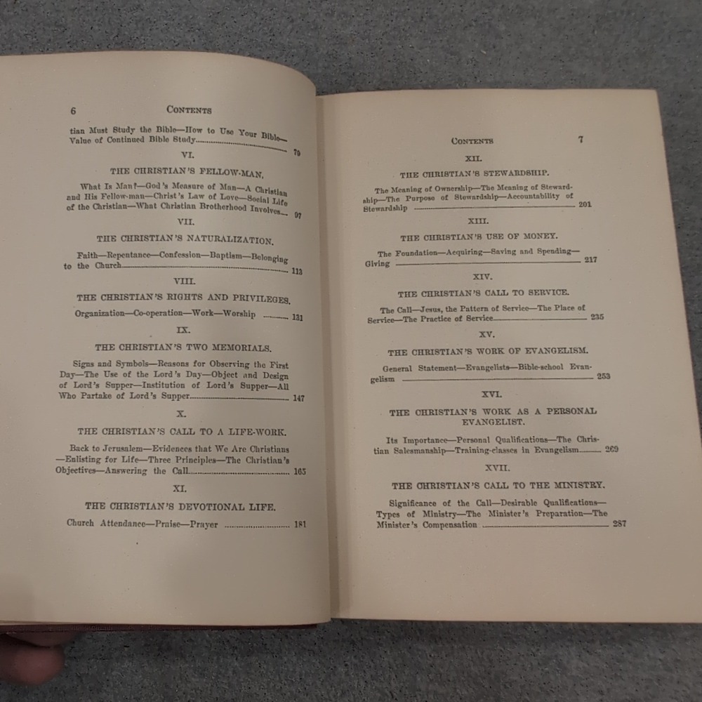 The Christian's Life and Program Traverce Harrison 1923 Hardcover Religious Book - Picture 5 of 7